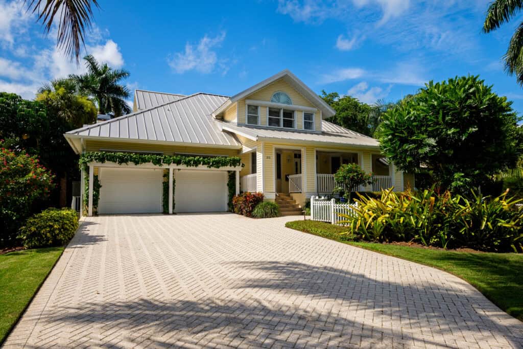 Residential Metal Roofing Installation On A Home In Jacksonville, Florida